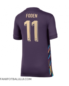 Anglia Phil Foden #11 Echipament de Fotbal Replică European 2024 Femei Deplasare